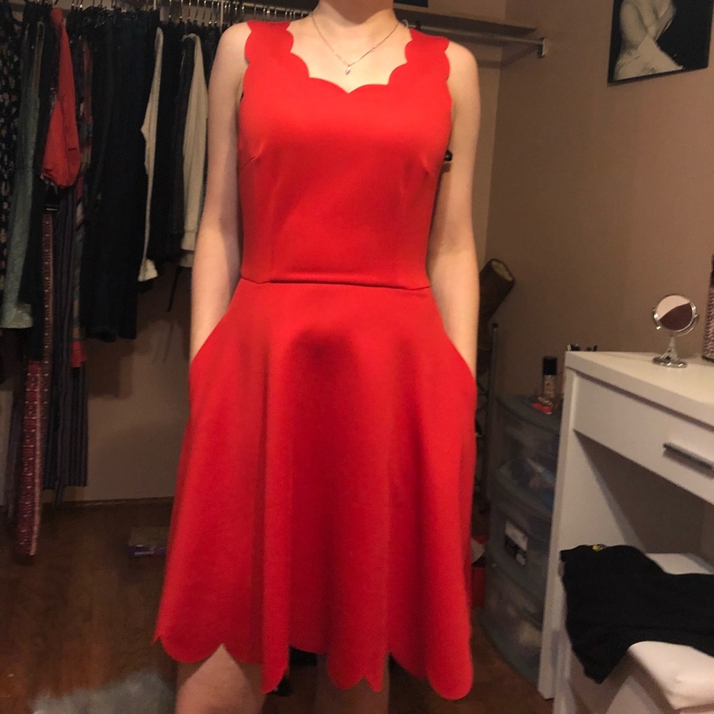 Red vintage dress SM